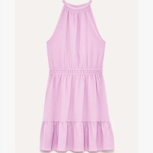 Aritzia Wilfred Effet Halter Neck Mini Dress in Lavander
